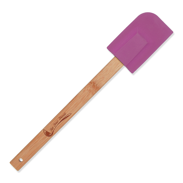 AAA462PR Purple Silicone Spatula with Bamboo Handle AAA Marketing Group